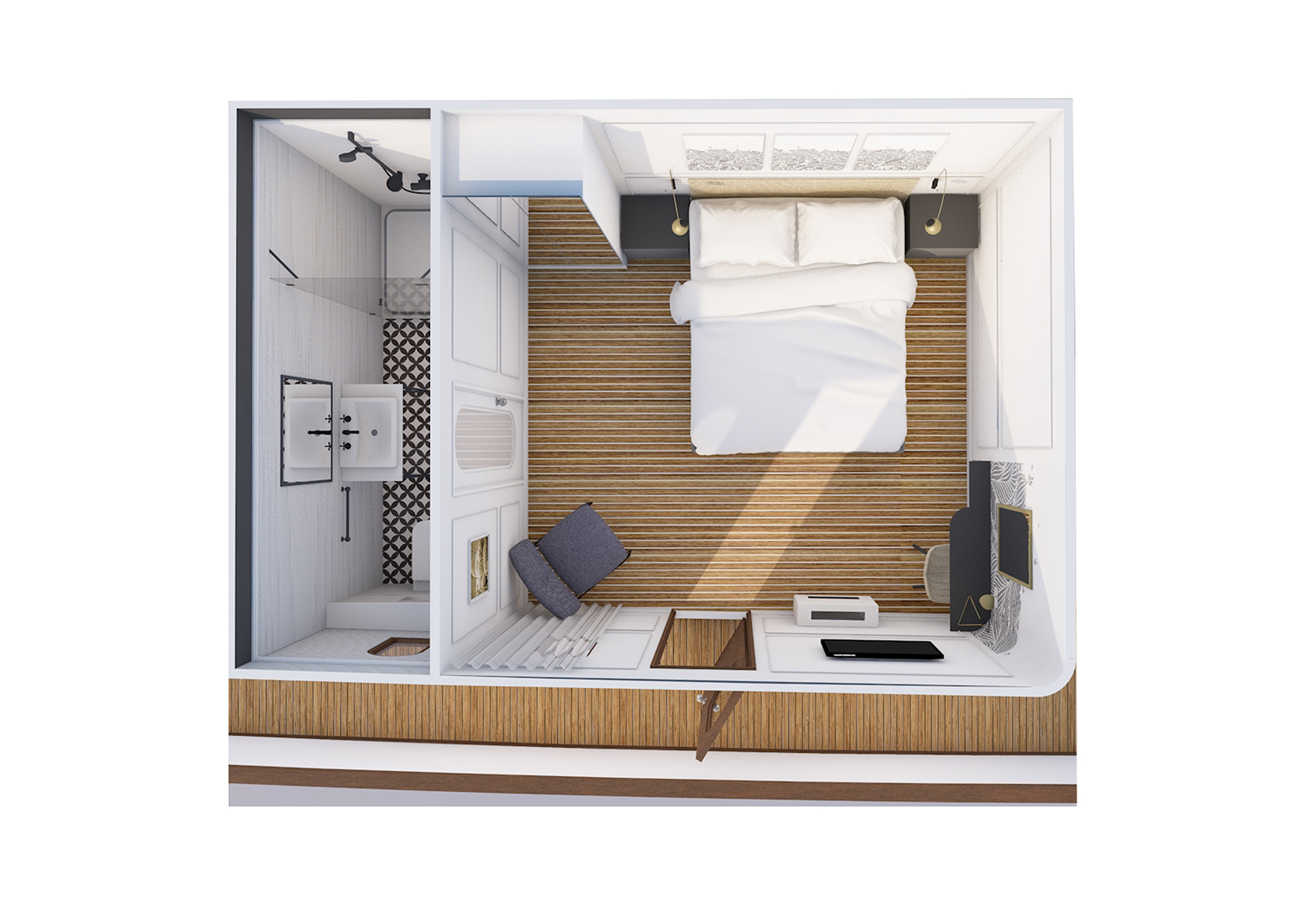 MS Acra Fiumana Cabin Plan