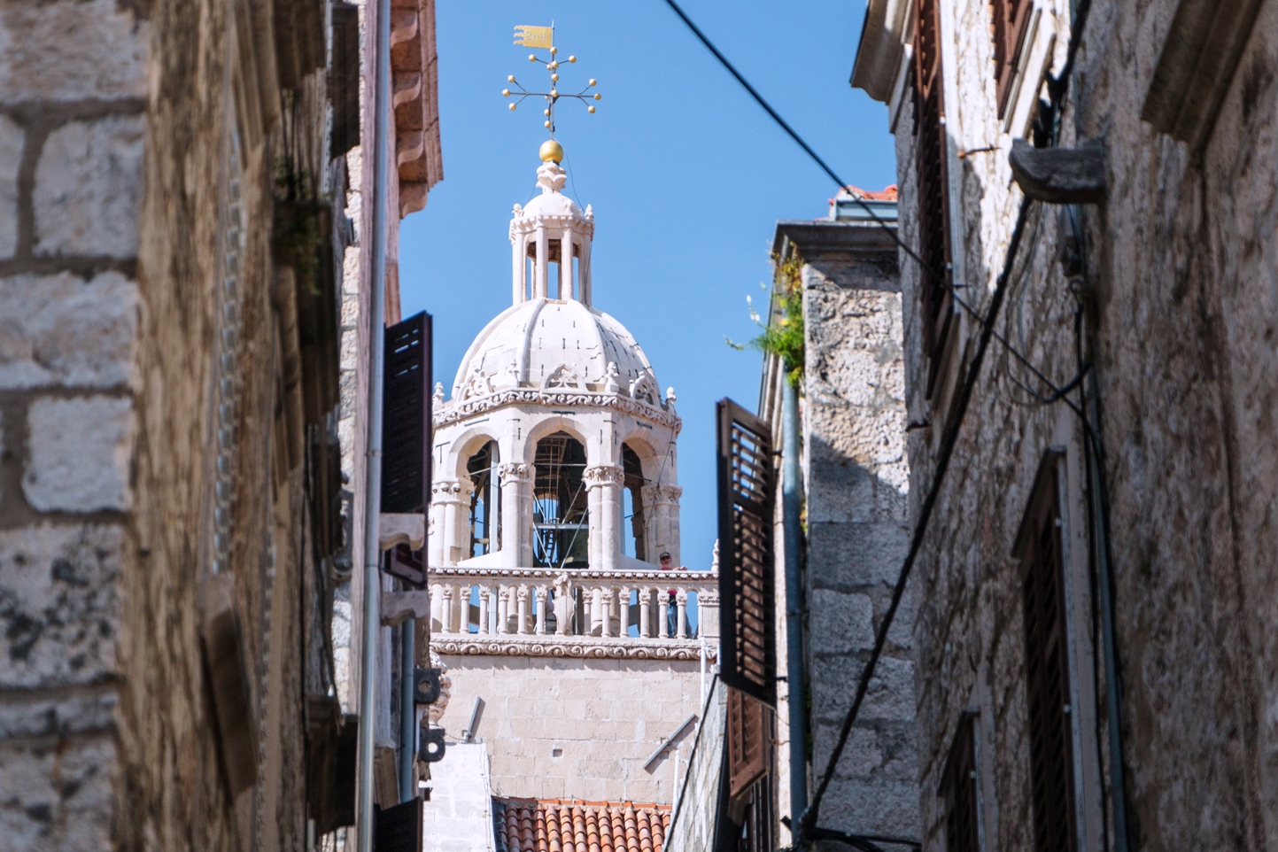 Marvel at the detail on St Mark's Church, Korcula, Croatia