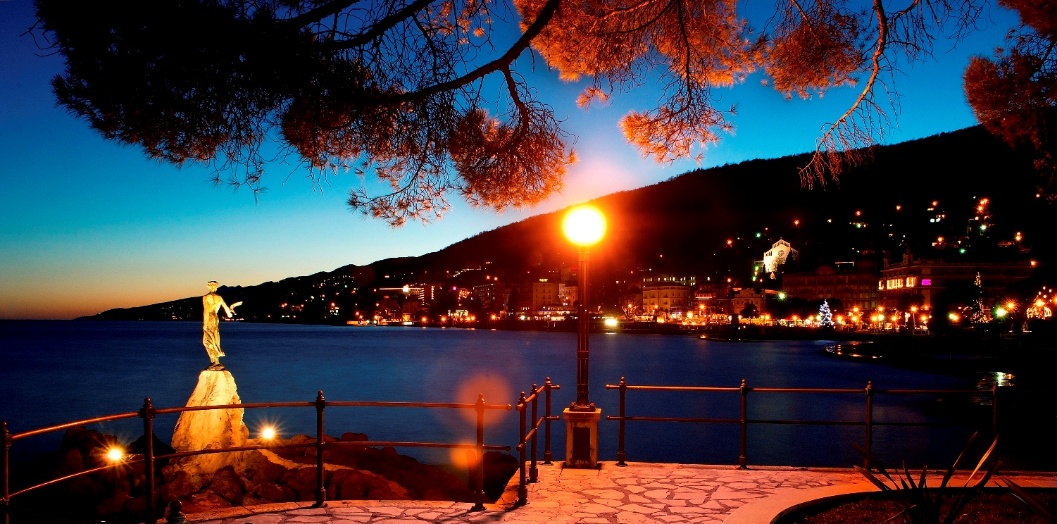 Opatija - Waterfront at Night