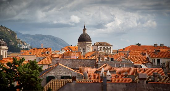 Rooftop view of the Old Town in Dubrovnik