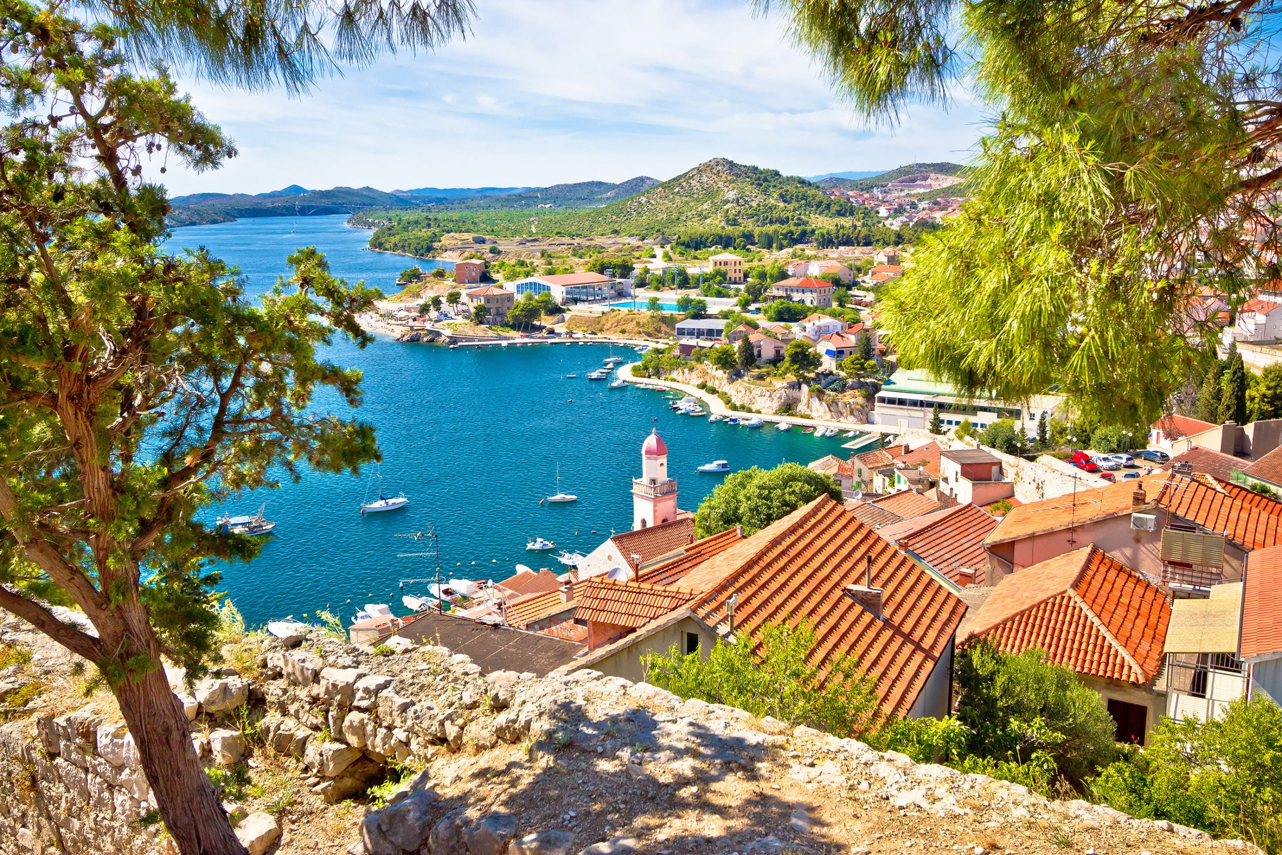 A view of the city of Sibenik, Croatia