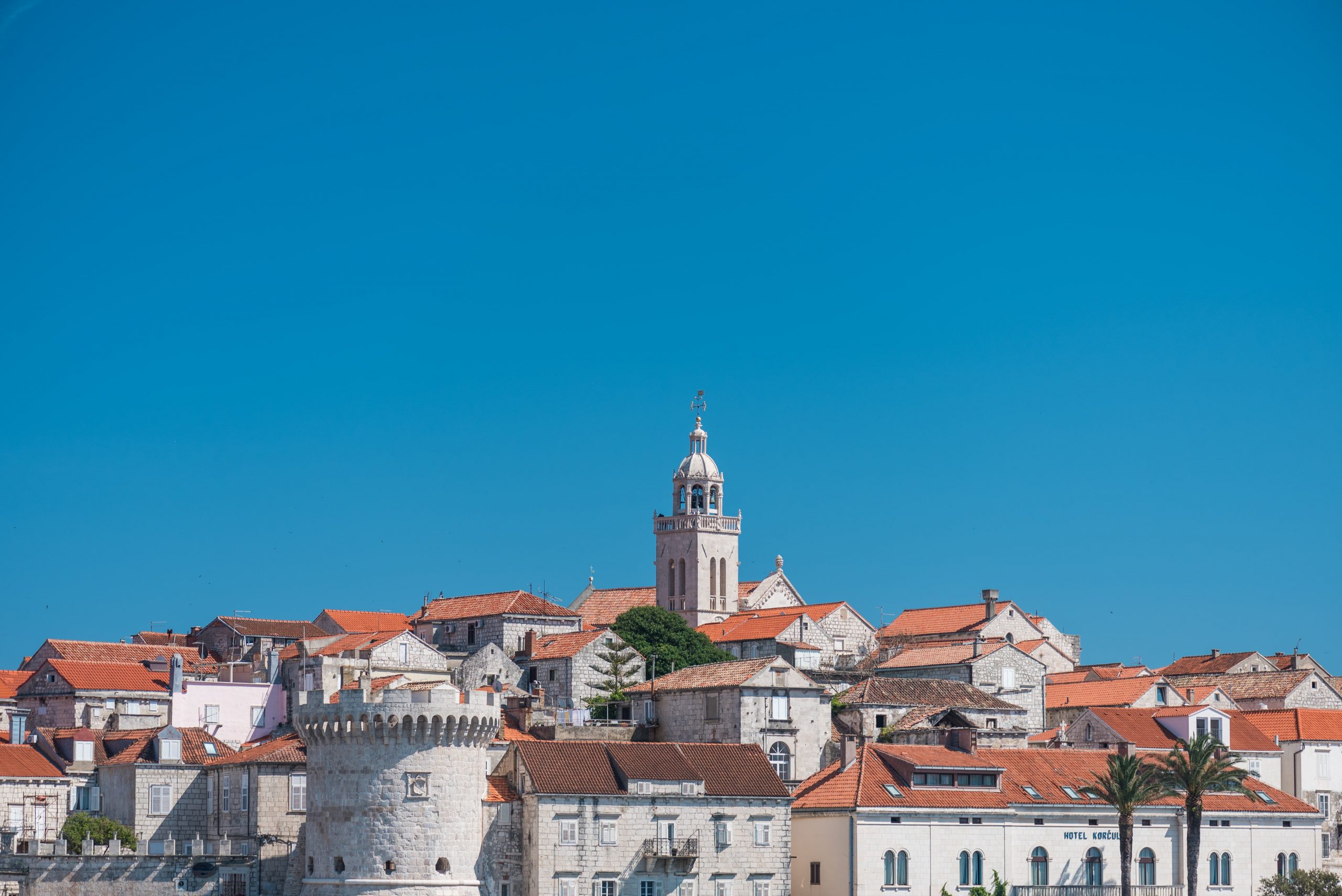 Skyline of Korcula, Croatia