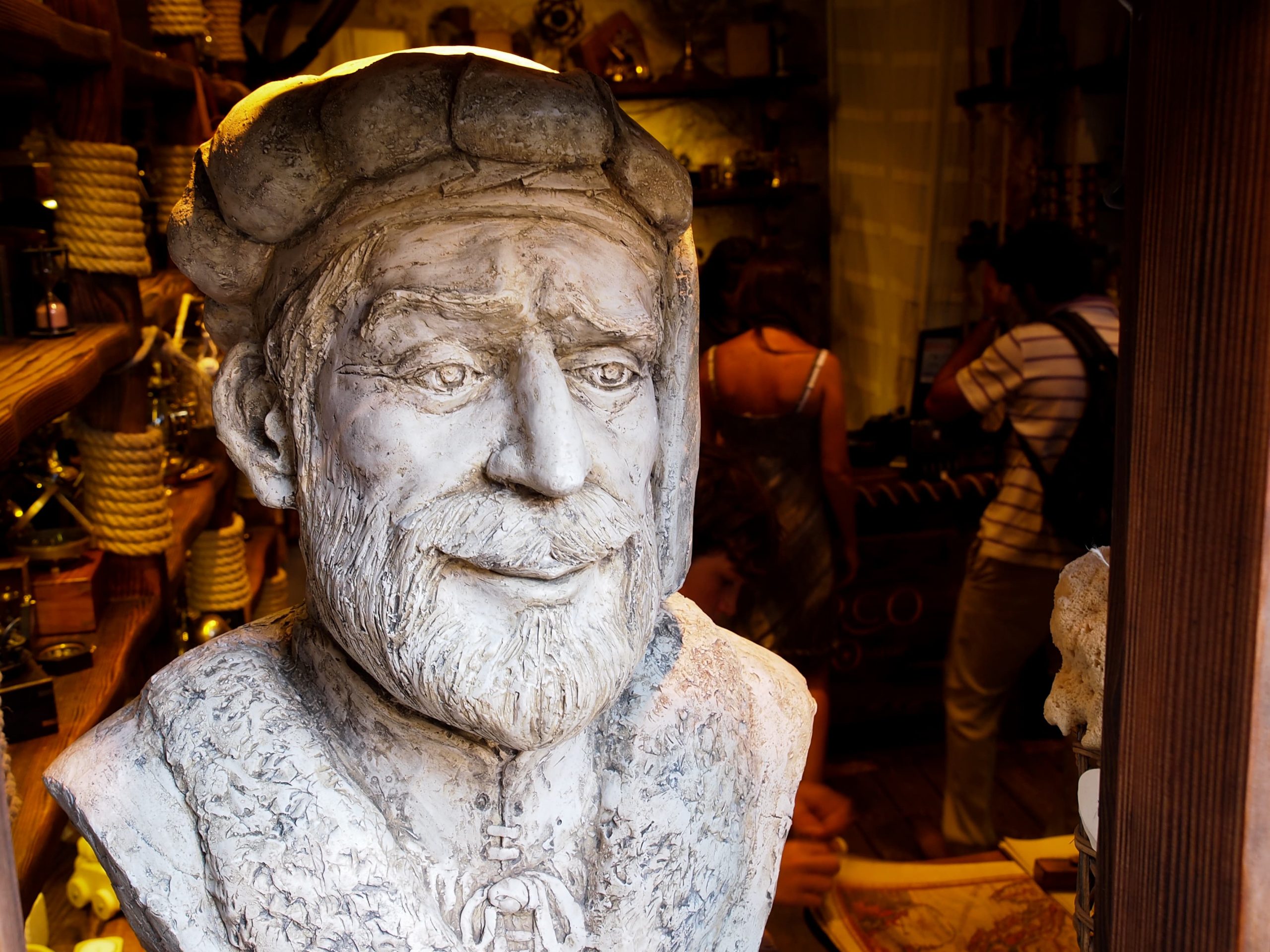 Statue of Marco Polo, Korcula, Croatia