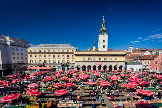 Zagreb's bustling Dolac Market (credit: Julien Duval)