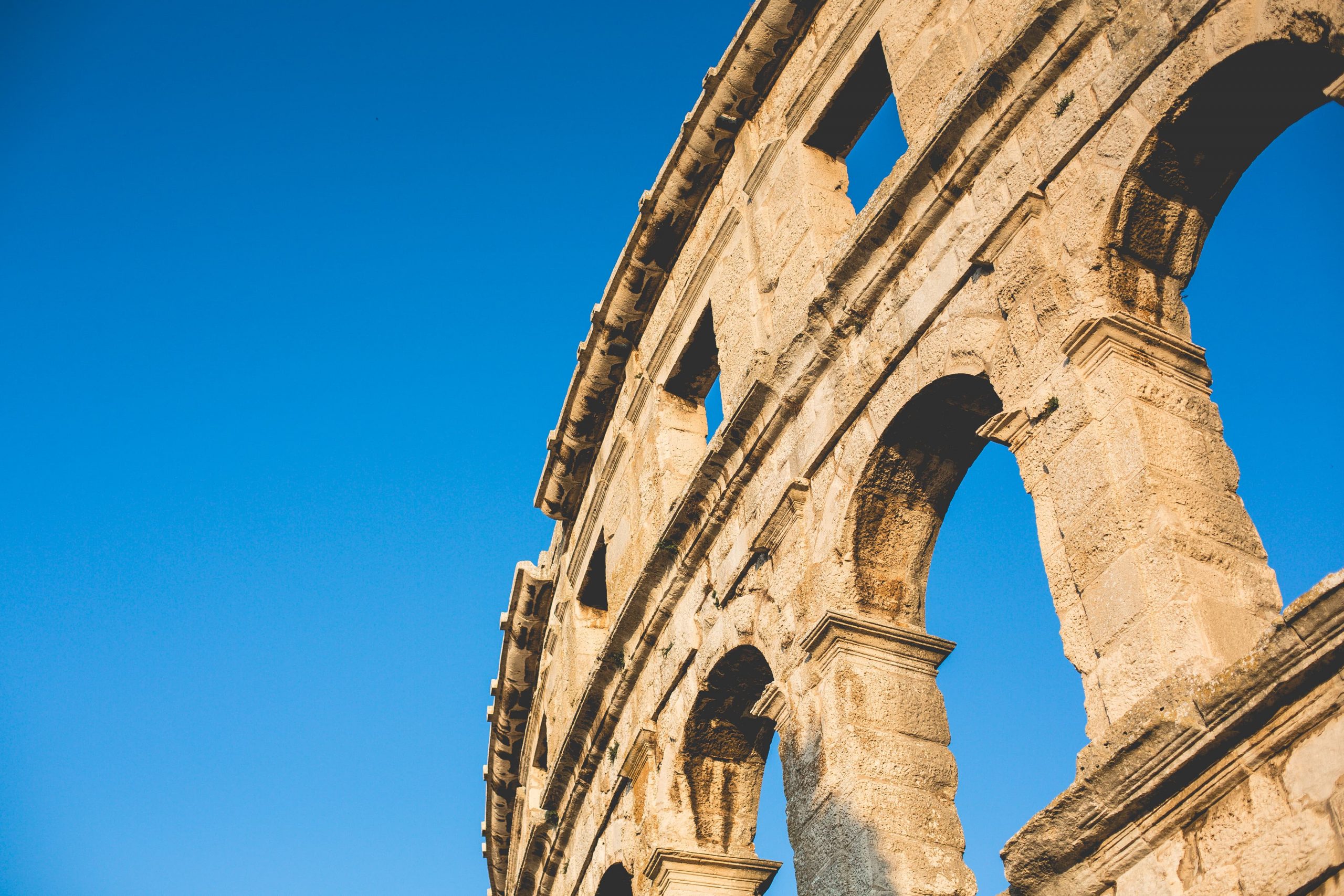 The astonishingly well preserved Roman arena, Pula, Croatia