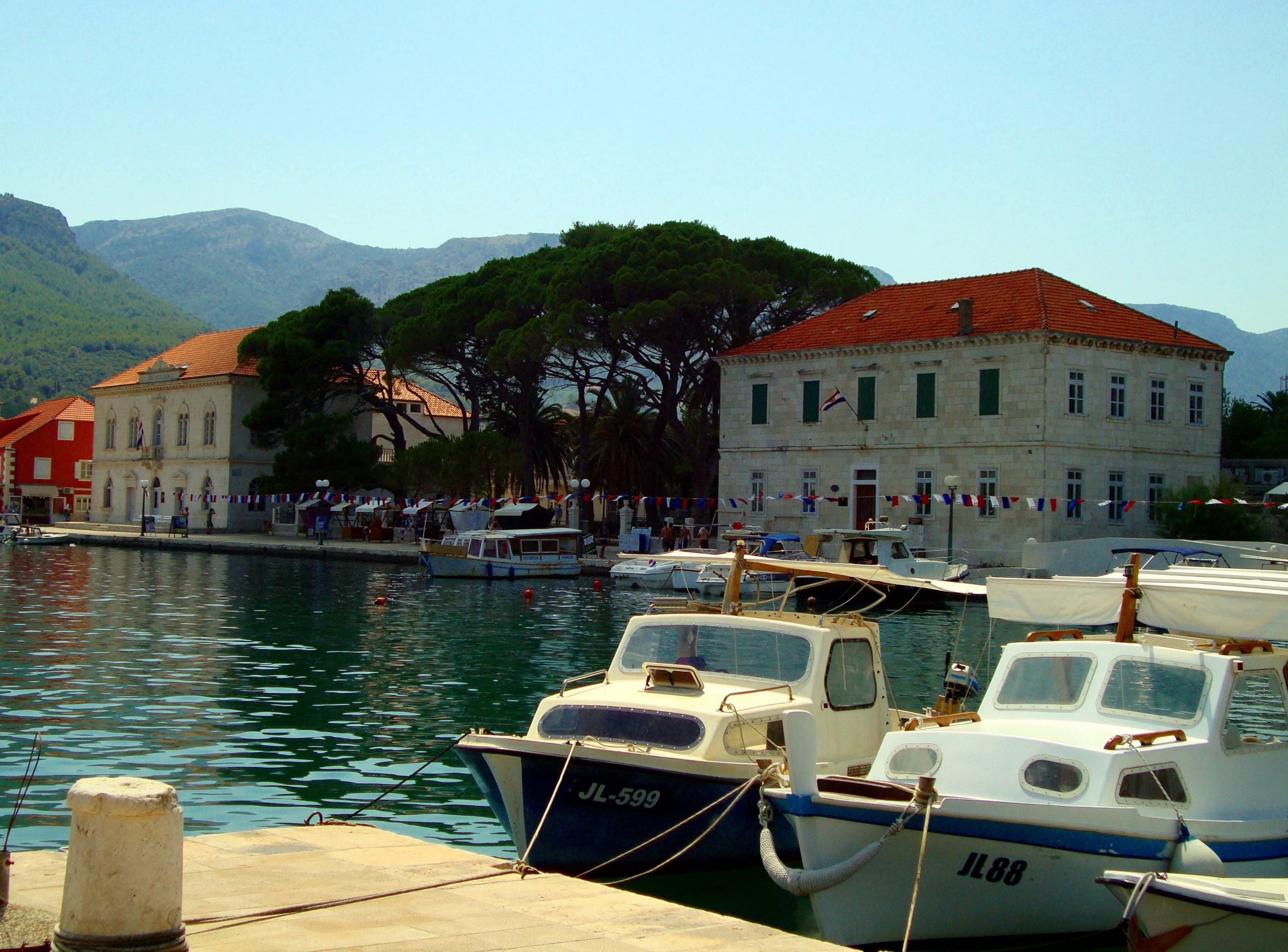 The picturesque town of Jelsa on Hvar Island, Croatia