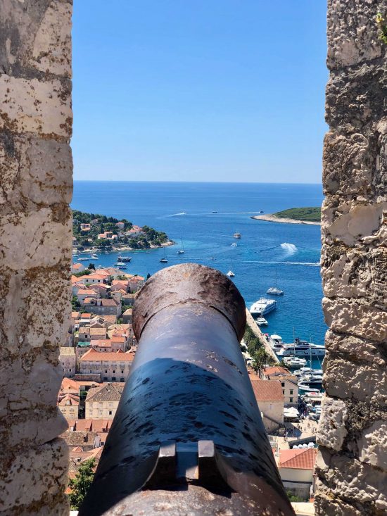View from Hvar's Spanish fortress