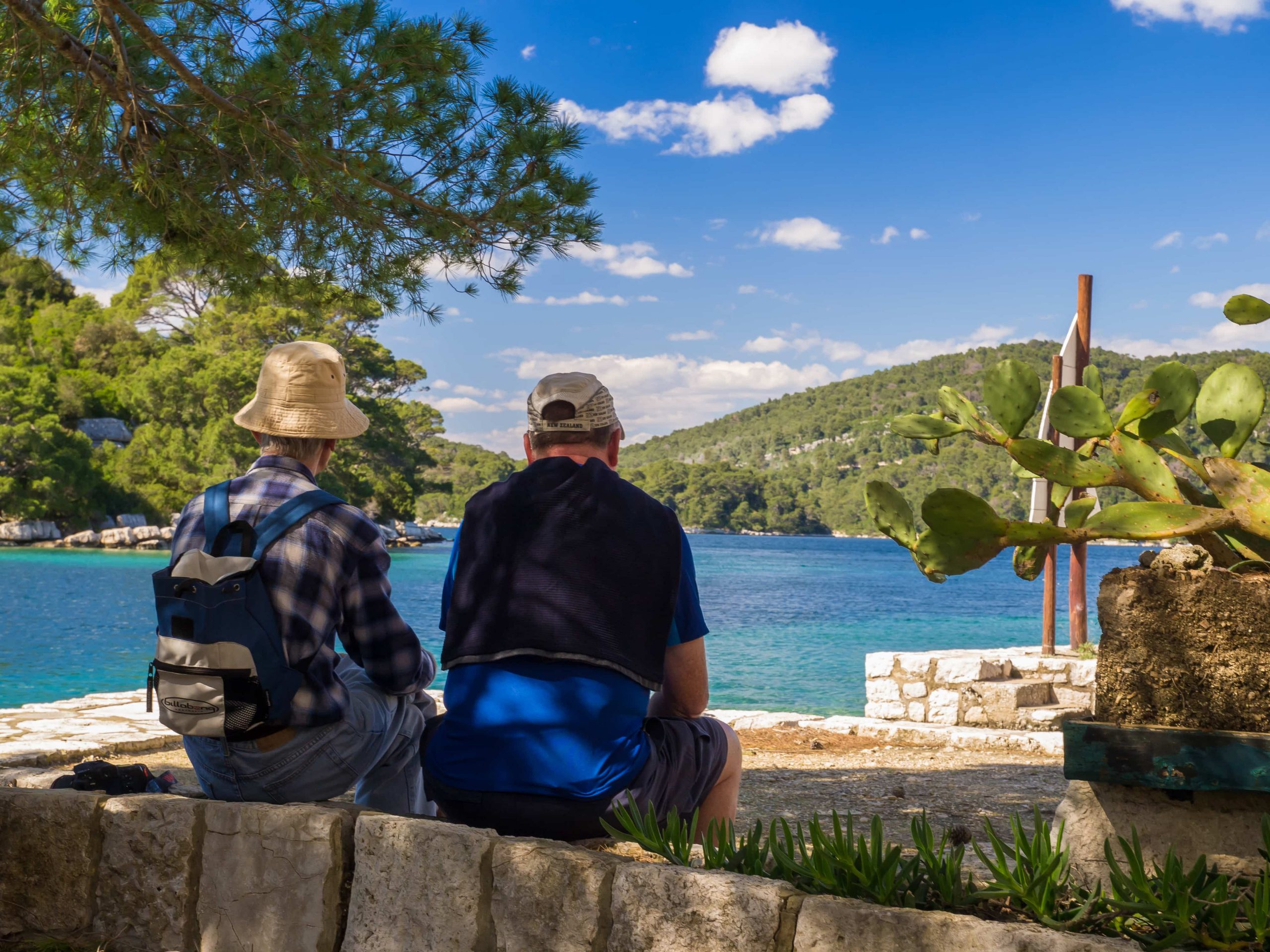 Hikers in Mljet National Park