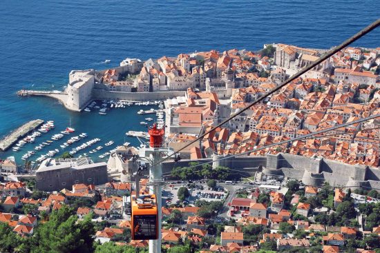 Take a cable car ride to the top of Mt. Srd and enjoy incredible panoramic views of Old Town Dubrovnik and Lokrum island