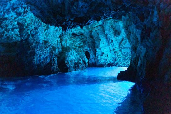 The spectacular Blue Cave in Bisevo