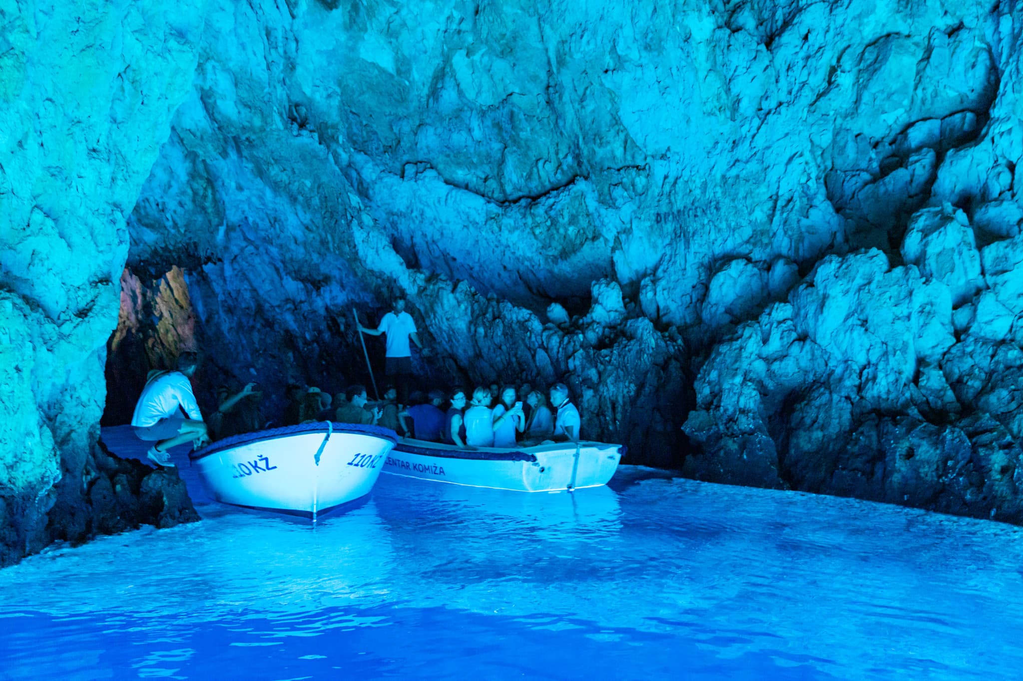 Bisevo blue cave Croatia