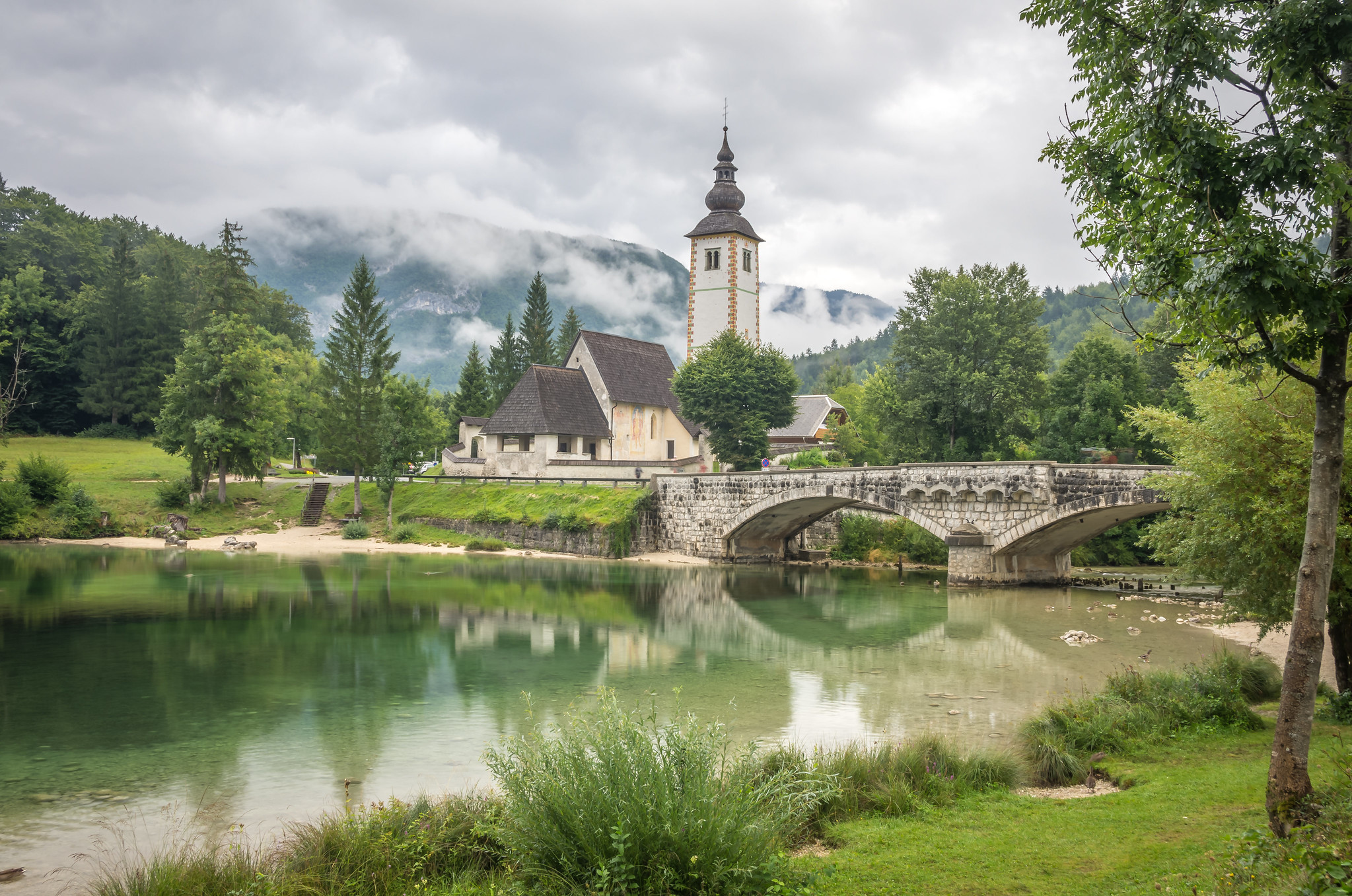 St John the Baptist in Lake Bohinj Slovenia