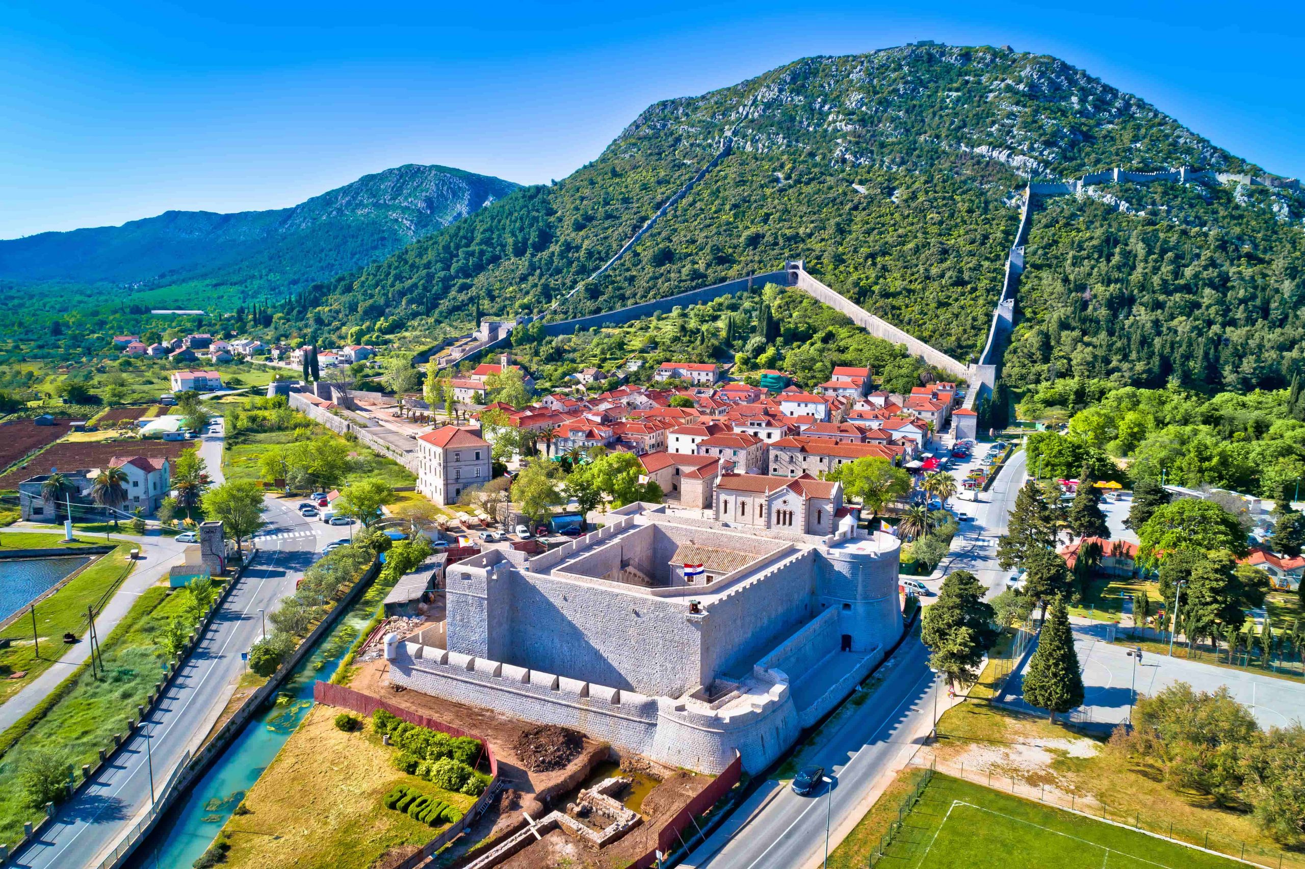 Ston, Peljesac Peninsula, Croatia