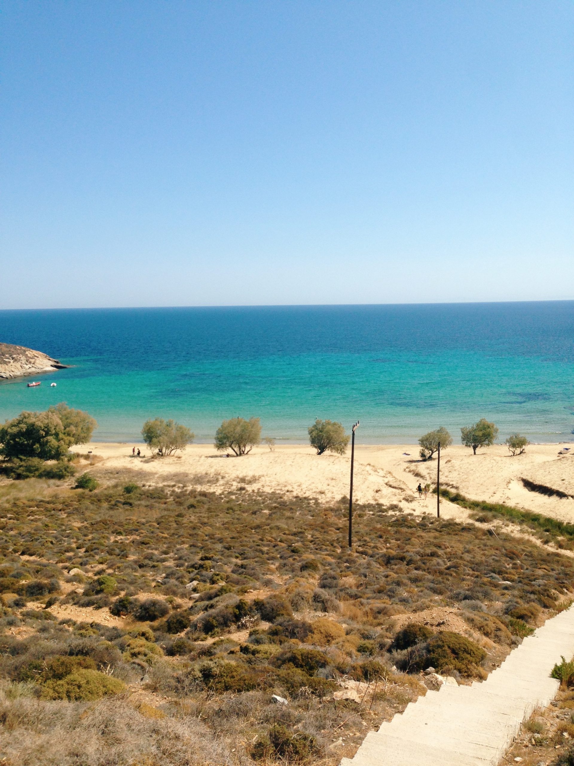 View over the beach on Serifos Island