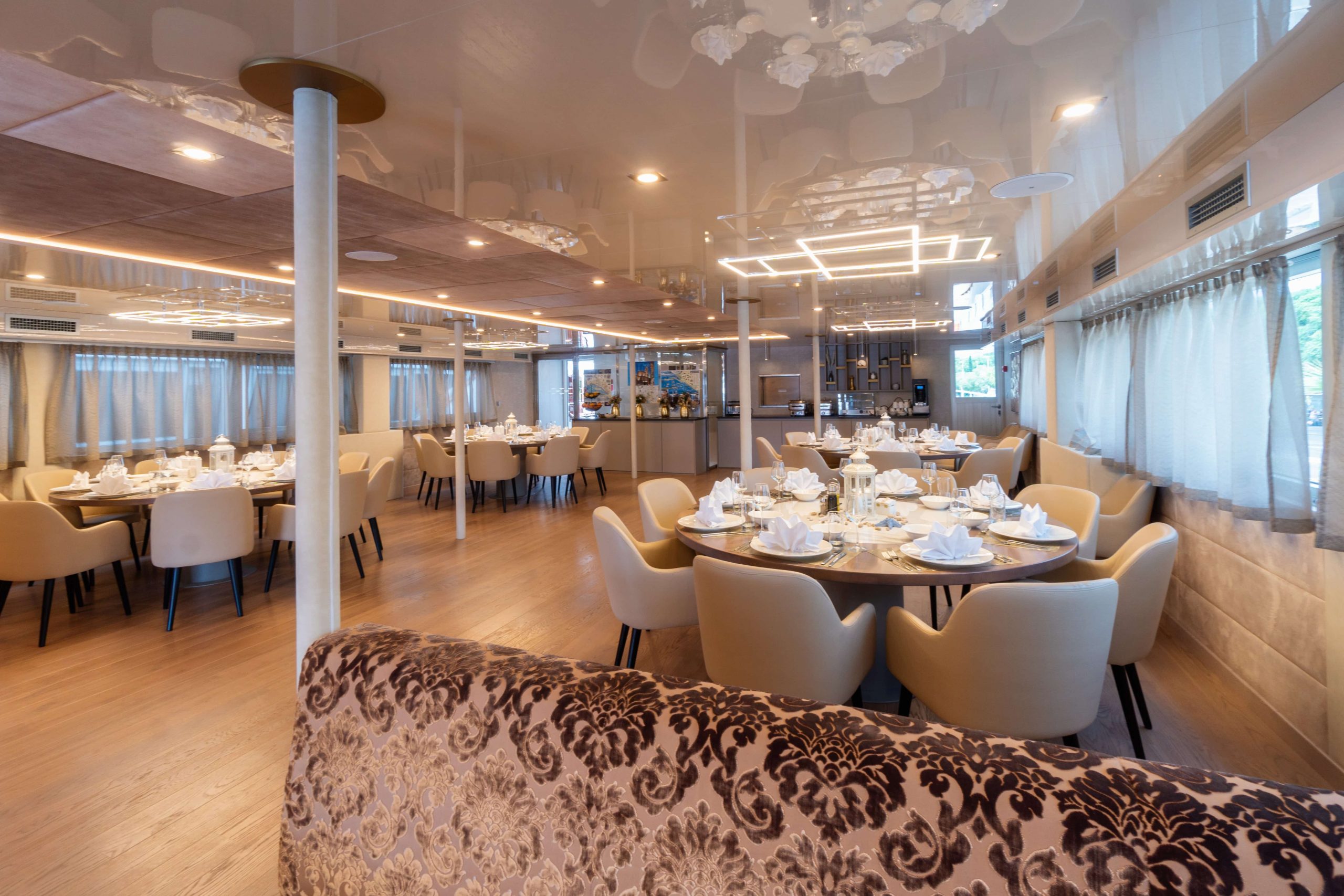 The dining room on onboard MS Adriatic Sky