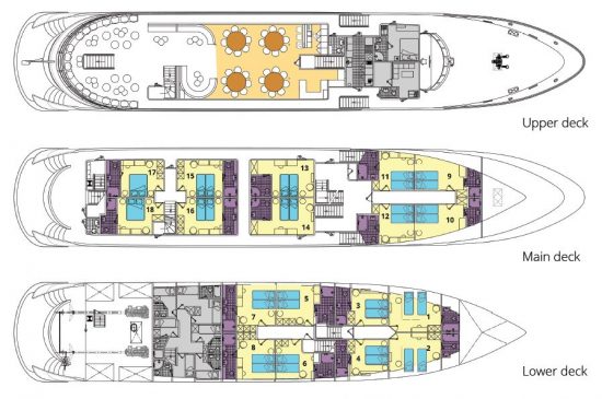 MS Avangard deck plan.
