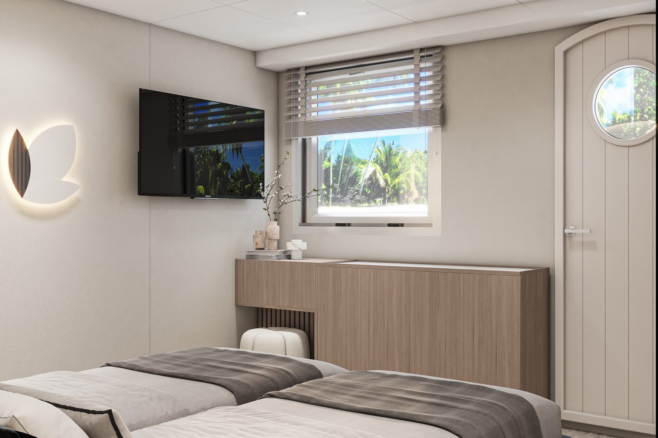 Main cabin on the MS Prestige (rendered image of refurbishment for 2025)