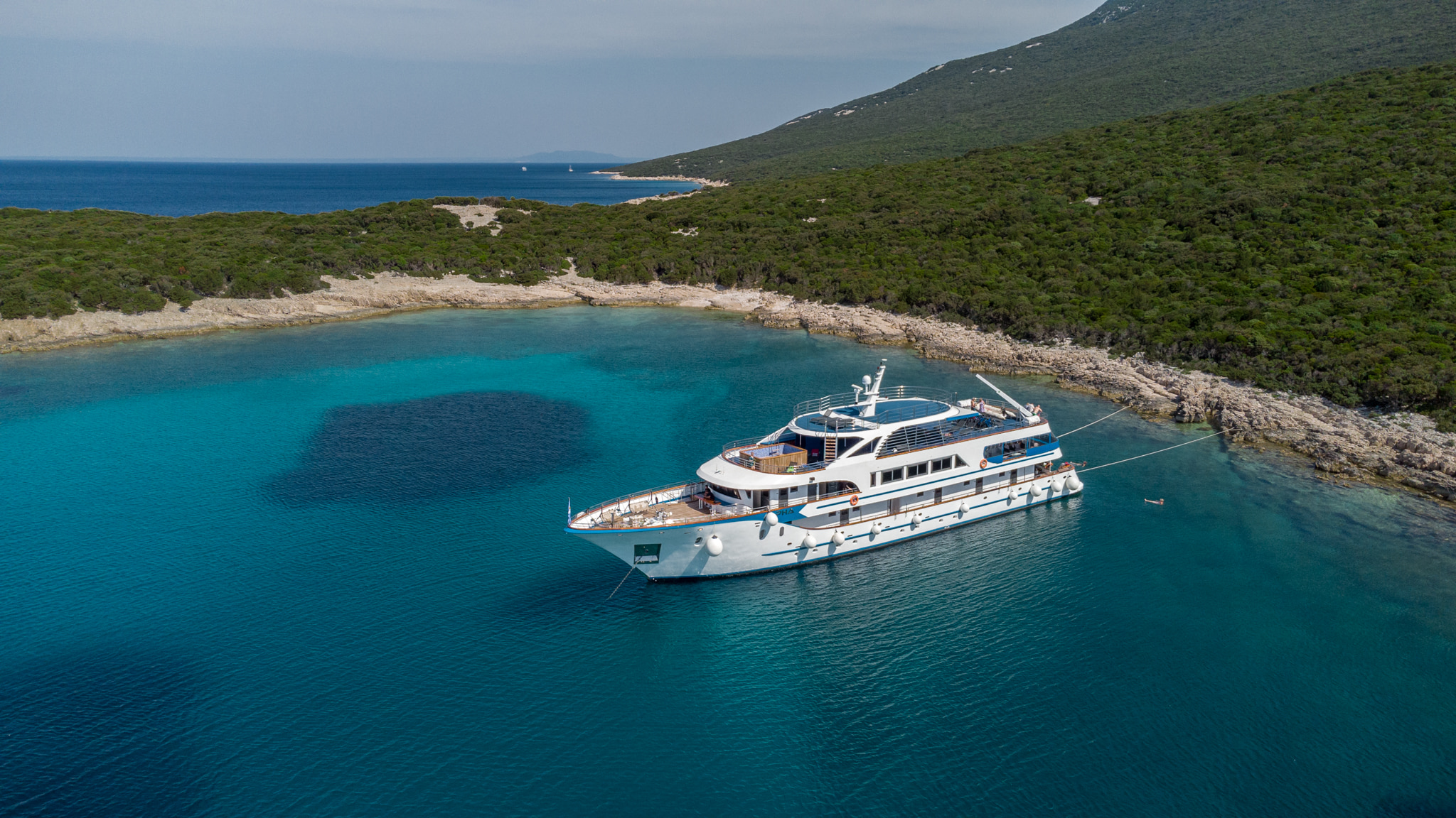 Aerial view of the MS Alpha